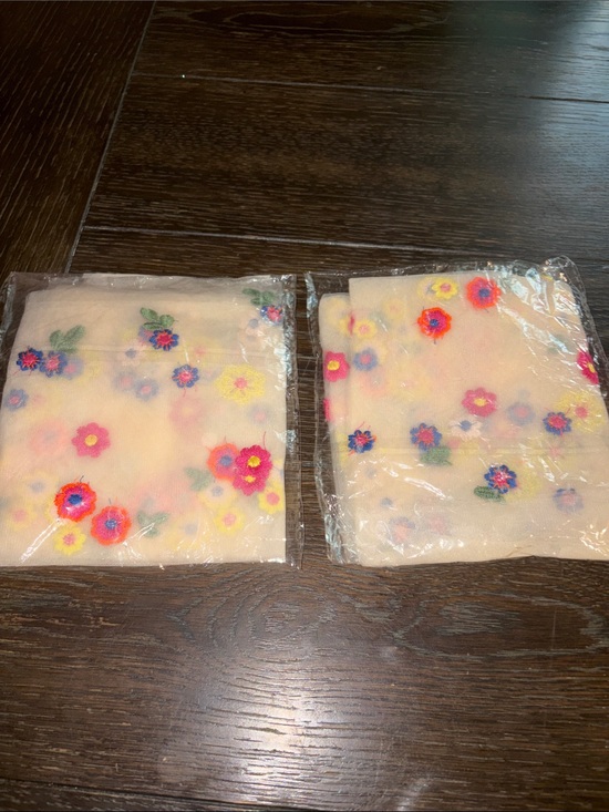 Other - Floral Embroidered Cream Sheer Table Runner - Set of 2 180cm * 30cm
